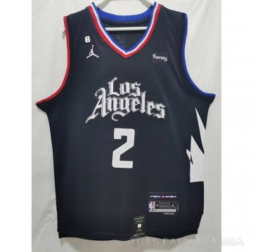 Camiseta Kawhi Leonard #2 Los Angeles Clippers Statement 2022-23 Negro