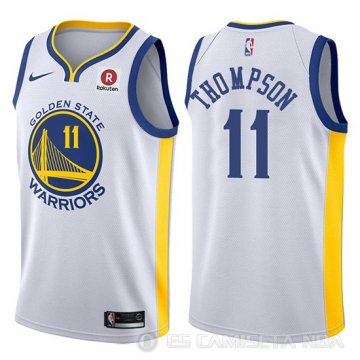 Camiseta Klay Thompson #11 Golden State Warriors 2017-18 Blanco
