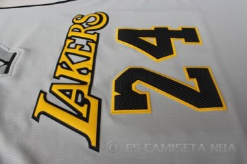 Camiseta Kobe Bryant2 #24 Los Angeles Lakers Gris