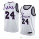 Camiseta Kobe Bryant #24 Los Angeles Lakers Ciudad 2022-23 Blanco