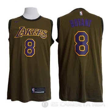 Camiseta Kobe Bryant #8 Los Angeles Lakers Verde