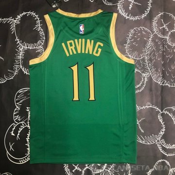 Camiseta Kyrie Irving #11 Boston Celtics Ciudad Verde