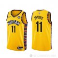 Camiseta Kyrie Irving NO 11 Brooklyn Nets Ciudad 2020-21 Amarillo