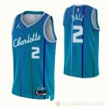 Camiseta LaMelo Ball #2 Charlotte Hornets Ciudad 2021-22 Azul
