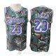 Camiseta Lebron James #23 Los Angeles Lakers Camuflaje Verde