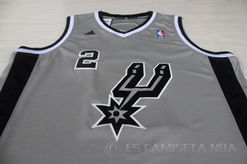 Camiseta Leonard #2 San Antonio Spurs Gris