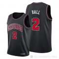 Camiseta Lonzo Ball NO 2 Chicago Bulls Statement 2021 Negro