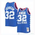 Camiseta Magic Johnson #32 All Star 1985 Azul