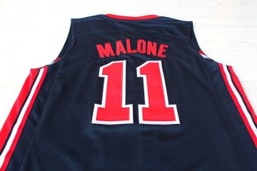 Camiseta Malone #11 USA 1992 Negro