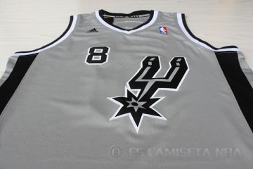 Camiseta Mills #8 San Antonio Spurs Gris