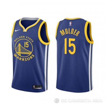 Camiseta Mychal Mulder #15 Golden State Warriors Icon Azul