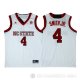 Camiseta NCAA Smith JR #4 NC State Blanco