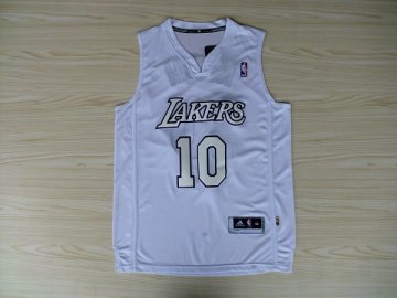 Camiseta Nash #10 Lakers 2012 Navidad Blanco