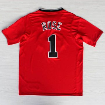 Camiseta Rose #1 Bulls 2013 Navidad Rojo