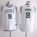 Camiseta Rondo #9 Boston Celtics Nino Blanco