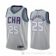 Camiseta P. J. Washington #25 Charlotte Hornets Ciudad Edition Gris