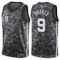 Camiseta Parker #9 San Antonio Spurs Ciudad 2017-18 Gris