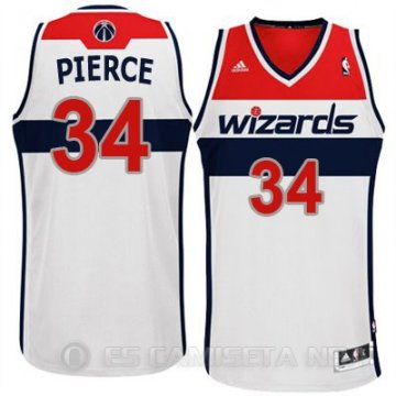 Camiseta Pierce #34 Washington Wizards Blanco Rev30