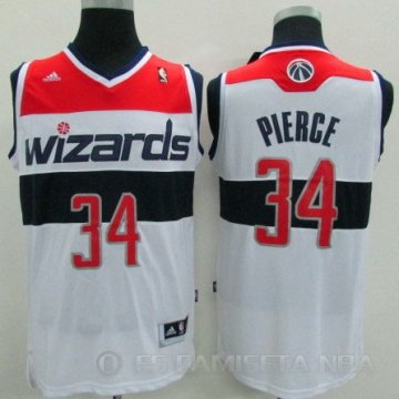 Camiseta Pierce #34 Washington Wizards Blanco Rev30