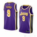 Camiseta Rajon Rondo #9 Los Angeles Lakers Statement 2018-19 Violeta