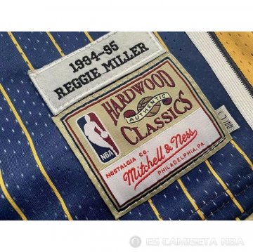 Camiseta Reggie R.Miller NO 31 Indiana Pacers Mitchell & Ness1994-95 Azul