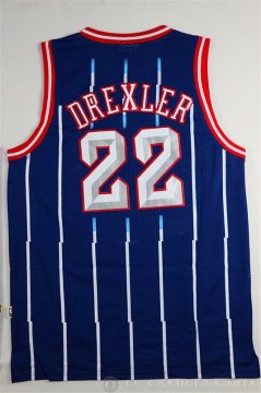 Camiseta Drexler #22 Houston Rockets Azul