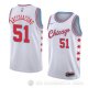 Camiseta Ryan Arcidiacono #51 Chicago Bulls Ciudad 2018 Blanco Rojo