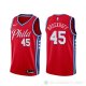 Camiseta Ryan Broekhoff #45 Philadelphia 76ers Statement Rojo