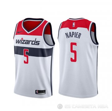 Camiseta Shabazz Napier #5 Washington Wizards Association Blanco