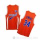 Camiseta Shaquille O'Neal #34 Uncle Drew Harlem Buckets Naranja