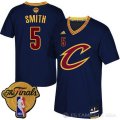 Camiseta Smith #5 Cleveland Cavaliers Manga Corta Azul