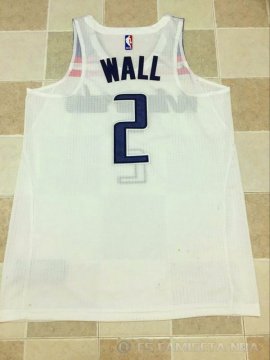 Camiseta Wall #2 Washington Wizards Autentico 2017-18 Blanco