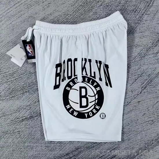 Pantalone Brooklyn Nets Big Logo Just Don Blanco - Haga un click en la imagen para cerrar