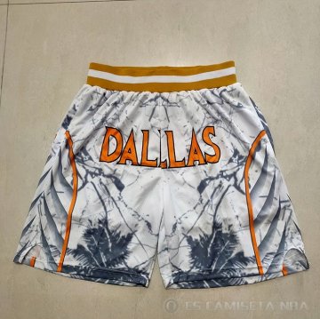 Pantalone Dallas Mavericks Blanco