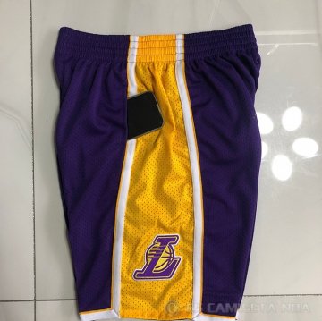 Pantalone Los Angeles Lakers Mitchell & Ness 2009-10 Violeta