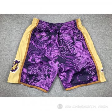 Pantalone Los Angeles Lakers Special Year Of The Tiger Violeta