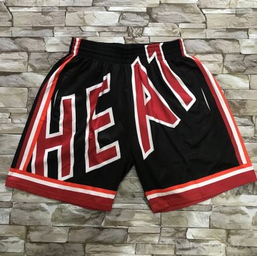 Pantalone Miami Heat Mitchell & Ness Big Face Negro