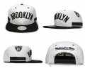 Sombrero Brooklyn Nets Blanco Negro1