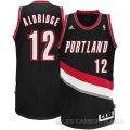 Camiseta Aldridge #12 Portland Trail Blazers Negro