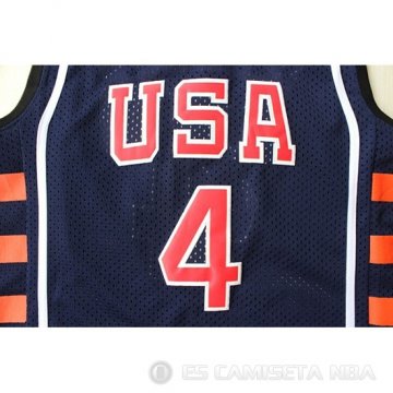 Camiseta Allen Iverson #4 USA 2004 Azul