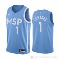 Camiseta Anthony Edwards #1 Minnesota Timberwolves Ciudad Azul