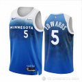 Camiseta Anthony Edwards #5 Minnesota Timberwolves Ciudad 2023-24 Azul