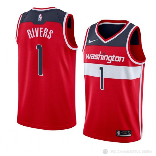 Camiseta Austin Rivers #1 Washington Wizards Icon 2018 Rojo - Haga un click en la imagen para cerrar