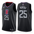 Camiseta Austin Rivers #25 Los Angeles Clippers Statement 2019 Negro