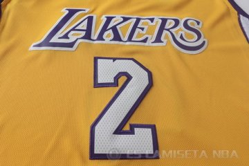 Camiseta Ball #2 Los Angeles Lakers Amarillo