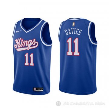 Camiseta Bob Davies #11 Sacramento Kings Classic 1990-1994 Azul