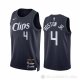 Camiseta Brandon Boston JR. #4 Los Angeles Clippers Ciudad 2023-24 Azul