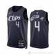 Camiseta Brandon Boston JR. #4 Los Angeles Clippers Ciudad 2023-24 Azul