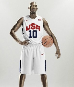 Camiseta Bryant #10 USA 2012 Blanco