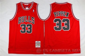 Camiseta Retro Pippen 97-98 #33 Chicago Bulls Rojo